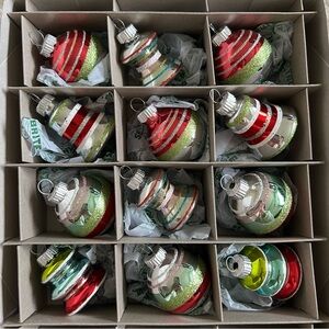 christopher radko shiny brite glass ornaments